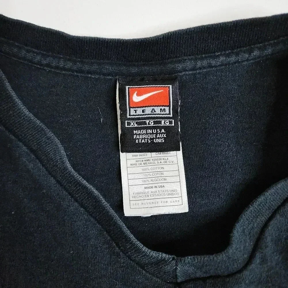Vintage Nike Soccer‎ Swoosh Long Sleeve Shirt Size XL
